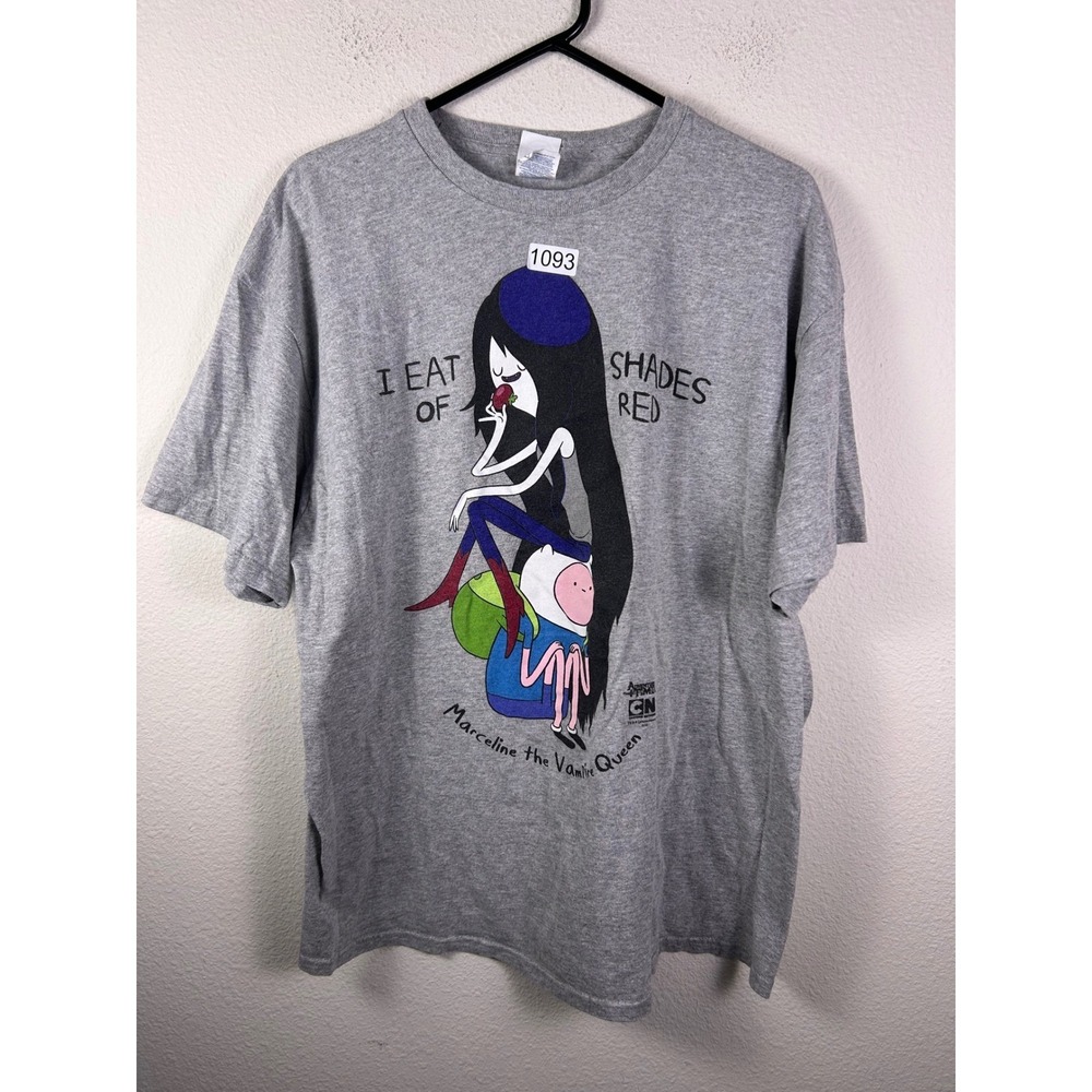 Adventure Time Marceline Vampire Queen I Eat Shades of Red Gray T-Shirt XL Delta